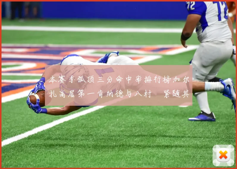 本赛季弧顶三分命中率排行榜加尔扎高居第一肯纳德与八村塁紧随其后